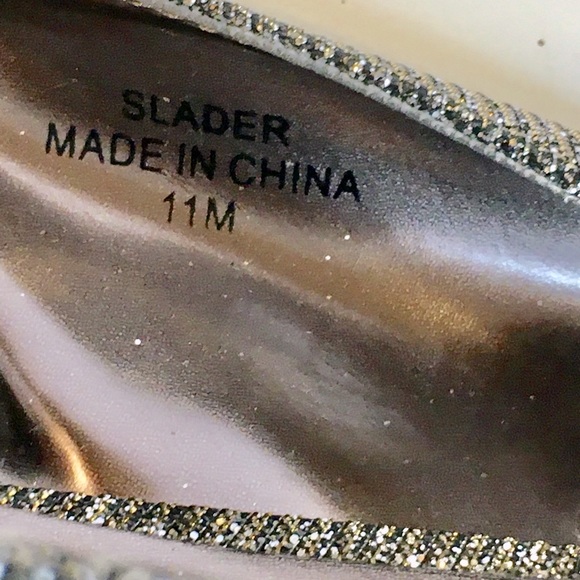 J RENEE Womens Slingback High Heels Sparkle Bows Rhinestones - Picture 15 of 16